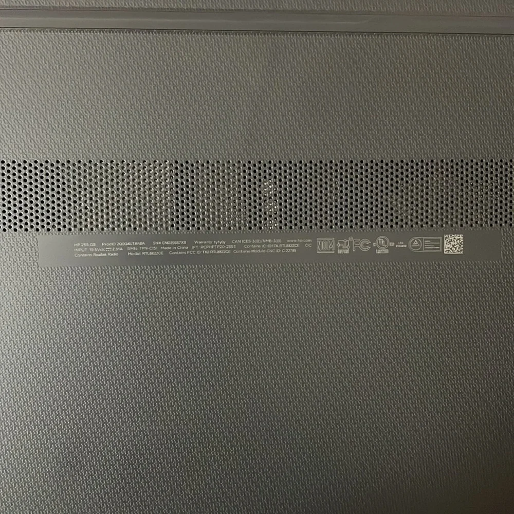 HP 255 G8 Notebook PC Model (1W9Z3AV)